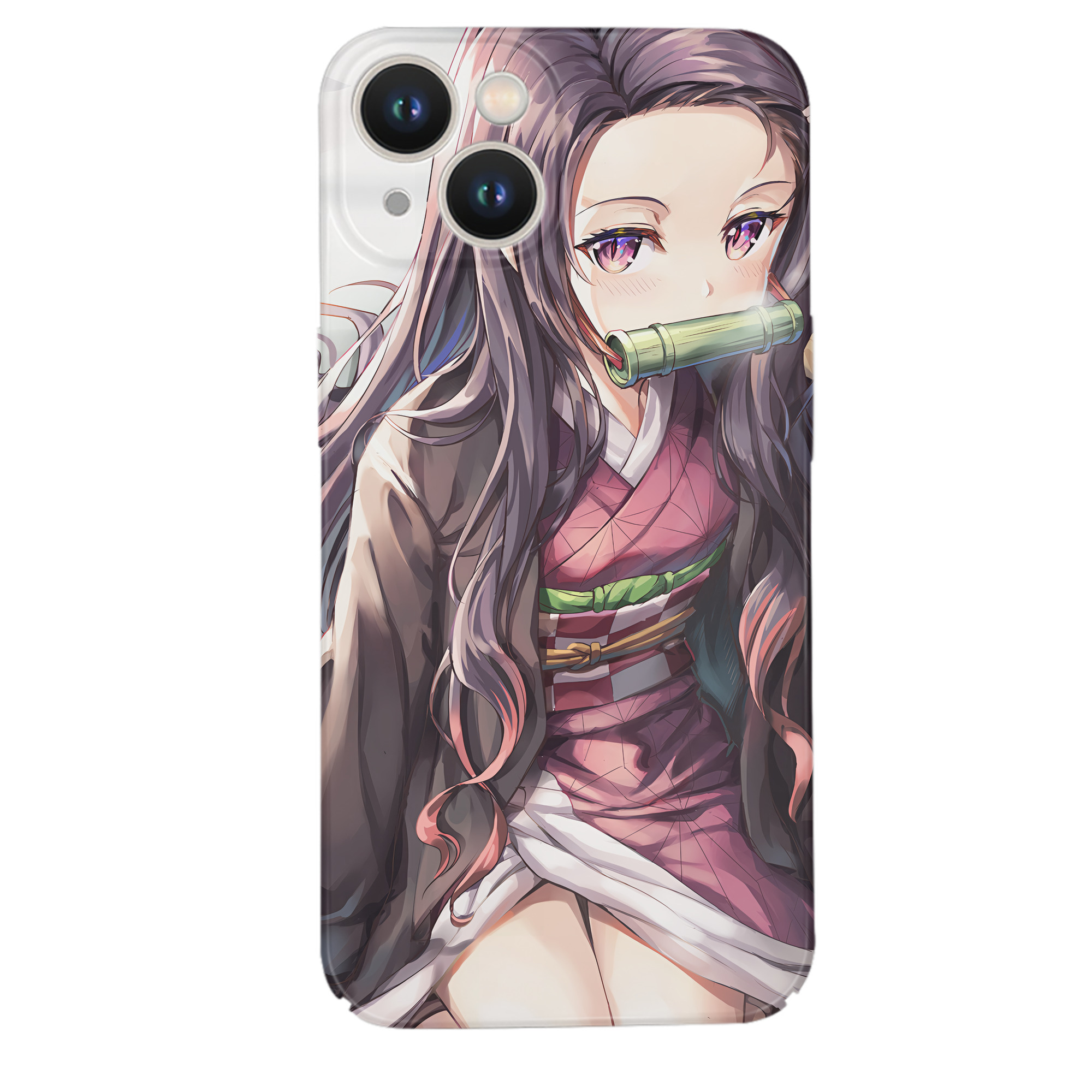 （画像用） 鬼滅の刃（きめつのやいば）竈門 禰󠄀豆子／かまど ねずこ Kamado Nezuko 【iPhone 14シリーズ対応】ハードケース